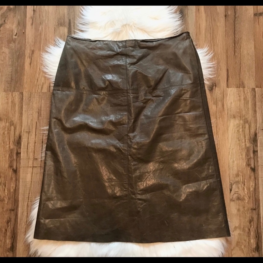 Banana Republic Leather Skirt